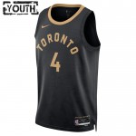 Maillot NBA Toronto Raptors Scottie Barnes 4 Nike 2022-23 City Edition Noir Swingman - Enfant